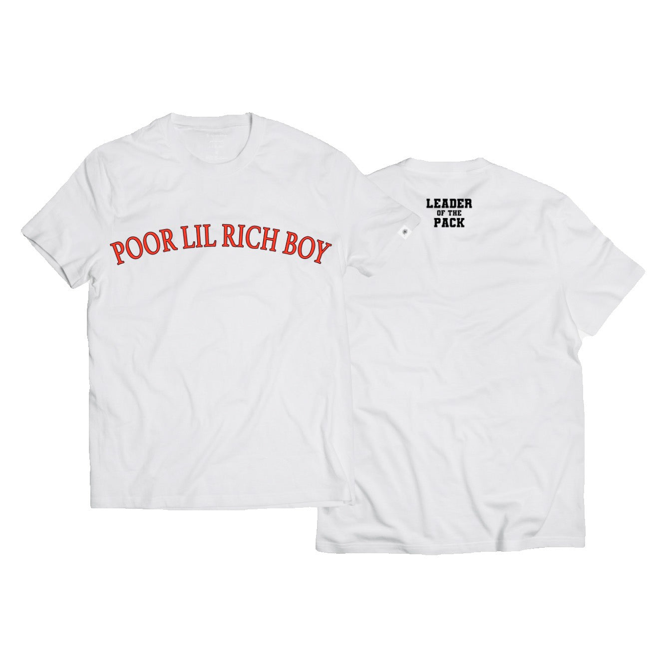 Banner Tee - White/Red